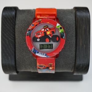 Blaze and the Monster Machines Kids Digital Watch Red Band Rare- New Battery